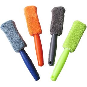 VICASKY 2Pcs Car Truck Motorcycle Bike Washing Cleaning Tools Car Motorcycle Wheel Tire Fiber Brush Hub Clean Wash Useful Brush