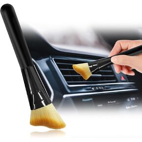 2 Pcs Extended Automotive Interior Dusting Brush, Car Detailing Brush with Ultra Soft Bristles, Car Interior Dust Sweeping Soft Brush, Car Essential Interior Cleaning Supplies