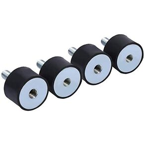 4PCS Rubber Shock Absorbers, Anti Vibration Isolation Mounts Silentblock Car Boat Bobbins (VD20x15 M6x18)