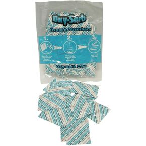 Oxy-Sorb 300cc Oxygen Absorber Packets, 60 Pack - Long Term Food Storage Freshness Protection