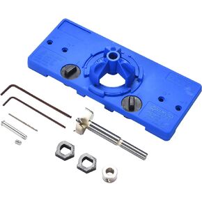 مفصلات بولت بالقطارة مخفية - رقصة الأجهزة لباب الخزانة، الدرج، الرف - قالب حفر فتحة الخزانة - رقصة مفصلة الباب - يجب أن تحتوي على أدوات النجارة - مجموعة أدوات الحفر المفصلي للأرفف in Kuwait