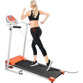 Folding Treadmill 1.5HP Foldable Treadmill with 12 Modes, Compact Mini Treadmill for Home Office, Space Saving Small Treadmill with Large Running Area, LCD Display, Easy to Fold in Kuwait