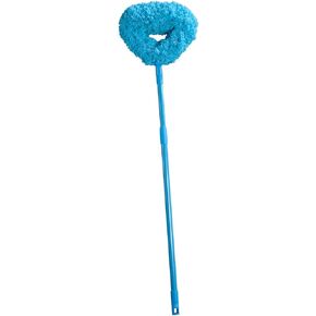 Reusable Microfiber Ceiling Fan Duster with Extendable Handle, Removable Polyester Brush, Handle Made of Durable Metal for Easy Hanging - Duster Adjusts 28 1/2" - 47 3/4" Long