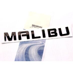 1x OEM Malibu Nameplate ABS Letter Emblem Badge Replacement for Malibu Glossy (Chrome)