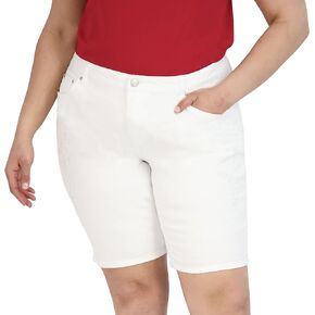 Embroidered Shorts w/Beautiful Floral Paisley Embroidery, Soft & Comfortable for Curvy Women