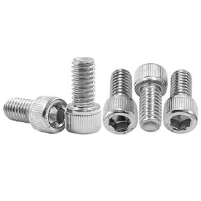 Hordion 3/8-16 x 1-1/4" Socket Head Cap Screws Bolts, 10 PCS Metric Machine Screws 304 Stainless Steel Allen Socket Drive, Full Thread Bright Finish Hex Cap Screw