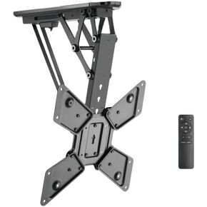 Electric Ceiling TV Mount for 23 to 55 inch Screens, Flip Down Motorized Pitched Roof VESA Mount