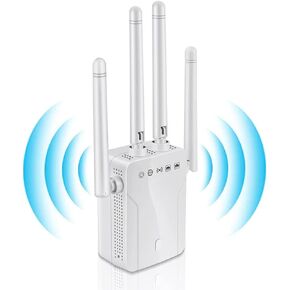 2023 WiFi Extender-1200Mbps Dual Band 2.4G and 5G WiFi Booster Covers Up to 9800 Sq ft.ft and 35 Devices WiFi Booster，WiFi Repeater Internet Booster，WiFi Extenders Signal Booster for Home
