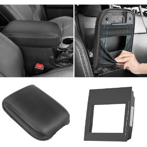 2 قطعة غطاء وحدة التحكم المركزية متوافق مع 2016-2022 2023 ملحقات تويوتا تاكوما الجيل الثالث منظم مسند الذراع صندوق تخزين مخفي 2 في 1 منظم ABS وغطاء جلد PU in Kuwait