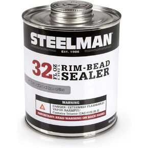 Steelman Tire Rim Bead Sealer for Tubeless Tires, Stops Leaks Between Tire Bead and Wheel, Applicator Brush Included - 1 Quart