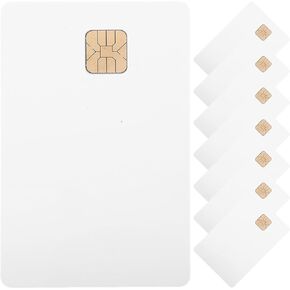 بطاقات رقاقة VILLCASE، 8 قطع من بطاقات الائتمان البلاستيكية الفارغة مع رقائق بطاقات الائتمان البيضاء لنظام التحكم في الوصول إلى بطاقة مفتاح الفندق
