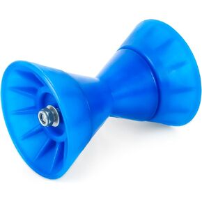 3 Inch/4 Inch Heavy Duty Boat Trailer Roller, Bow Roller with End Bells and 1/2 in Shaft,Boat Rollers for Trailer, Boat Trailer Bow Stop - Blue/Yellow