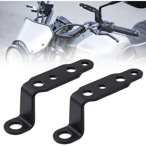 2pcs Motorcycle mounting Bracket Motorcycle spot Light Bracket Motorcycle Turn Signal Support Relocation Bracket Metal Holder Black (Black)