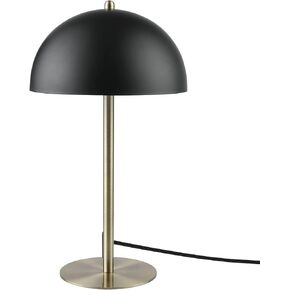 Globe Electric 52942 15" Blue Desk Lamp with Brass Accents, in-Line On/Off Rocker Switch, Ideal for Bedroom, Office Decor, Home Essentials, Reading Light, LED Bulb Compatible
