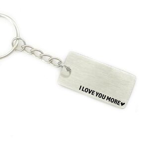 I Love You More Keychain Gift Idea Anniversary Son Daughter Gift Idea I love You More Keychain Gift Idea FBA-LOVE-KEYCHAINS (|Love You More|)