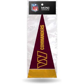 Rico Industries NFL Football Washington Commanders Primary 4" x 9" Felt Mini Pennant Team Set (Includes 8 Pieces)