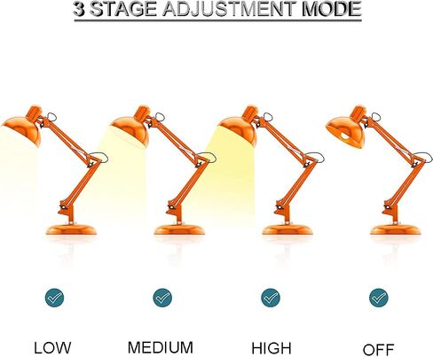 4 قطع 3-Way Touch Dimmer Switch Desk Lamp Sensor Module وحدة التحكم 3-Segment Dimming Mode Dimmer Repair Kit استبدال، مع أغطية الأسلاك in Saudi Arabia