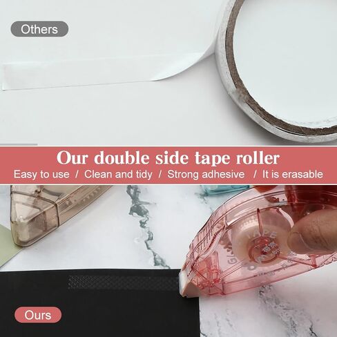 4 عبوات من بكرة الشريط مزدوجة الجوانب، شريط سجل القصاصات، لوازم سجل القصاصات، شريط لاصق لاصق لمشاريع الفنون اليدوية in Kuwait