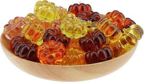 30 قطعة من مزهرية اليقطين المصنوعة من الأكريليك الصغيرة لتزيين طاولة المنزل في الخريف وحفلات الخريف وحفلات أعياد الميلاد وعيد الشكر والهالوين in Kuwait