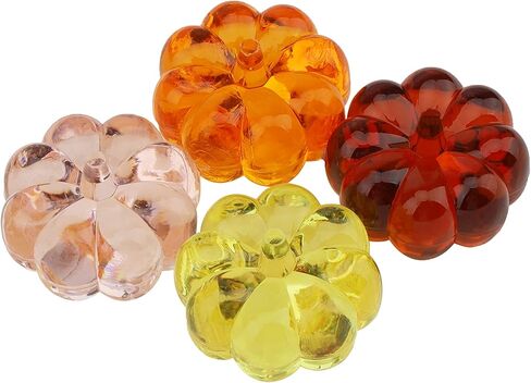 30 قطعة من مزهرية اليقطين المصنوعة من الأكريليك الصغيرة لتزيين طاولة المنزل في الخريف وحفلات الخريف وحفلات أعياد الميلاد وعيد الشكر والهالوين in Kuwait