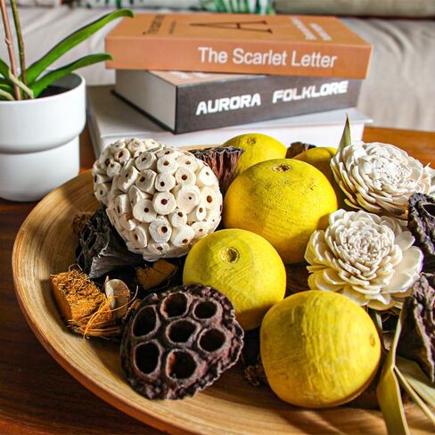 Decorative Balls for Bowls, Assorted Bowl Fillers & Vase Fillers for Centerpieces, Spherical Rattan Twigs Wicker Ball Natural Decorative Spheres Home Decor for Party Wedding(Artichokes) in Saudi Arabia