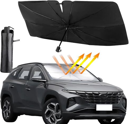 Car Windshield Sunshade Umbrella, Foldable Car Windshield Sun Shade Cover, UV Block Coating, Front Window Heat Insulation Protection in Saudi Arabia