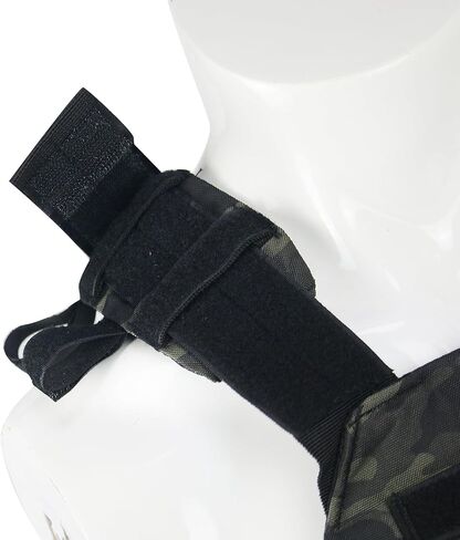 Tactical Adjustable Weighted Vest for Men and Women WODs, Strength Endurance Training Fitness Workouts Running - Quick Release, Molle System in Saudi Arabia