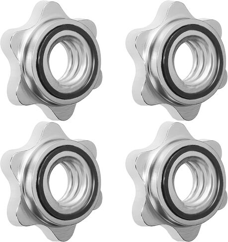 A2ZCARE Standard Barbells Spin Lock الياقات الدمبل - برغي طوق قفل دوار - غطاء صامولة سداسية 25 مم لتمارين رفع الأثقال واللياقة البدنية in Kuwait