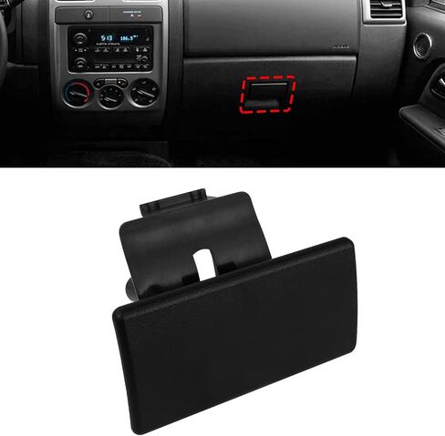 Moonlinks متوافقة مع GMC Canyon/Chevy Colorado Glove Box Latch Handle 2004-2012، لـ Hummer H3 2006-2010 مجموعة استبدال مقبض مزلاج مقصورة القفازات، OEM 10391626، مزلاج غطاء صندوق القفازات الأسود in Kuwait