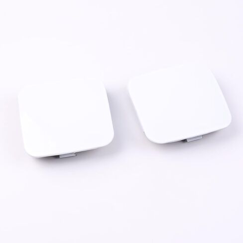 Pair Front Bumper Tow Hook Eye Cover Cap Silver/White for Toyota RAV4 2009 2010 2011 2012 (A Pair Silver Front Bumper Tow Hook Cover Cap) in Kuwait