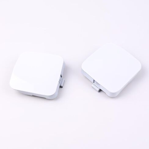 Pair Front Bumper Tow Hook Eye Cover Cap Silver/White for Toyota RAV4 2009 2010 2011 2012 (A Pair Silver Front Bumper Tow Hook Cover Cap) in Kuwait
