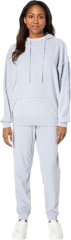 Terry Cloth Long Sleeve Seamed Kimono Hoodie in Saudi Arabia