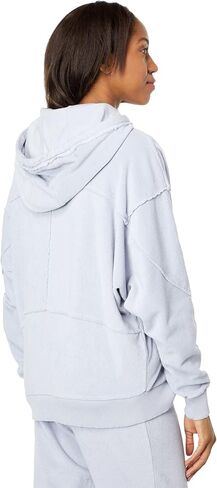 Terry Cloth Long Sleeve Seamed Kimono Hoodie in Saudi Arabia
