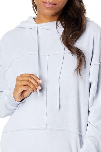 Terry Cloth Long Sleeve Seamed Kimono Hoodie in Saudi Arabia