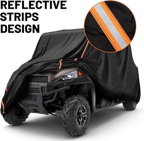 UTV Covers, Waterproof Outdoor Heavy Duty UTV Cover 4-6 Seats, 420D Oxford fabric, Compatible with most 4-6 Seats UTV or UTV less than 157 inches in Length(214"x63.2"x78") in Kuwait