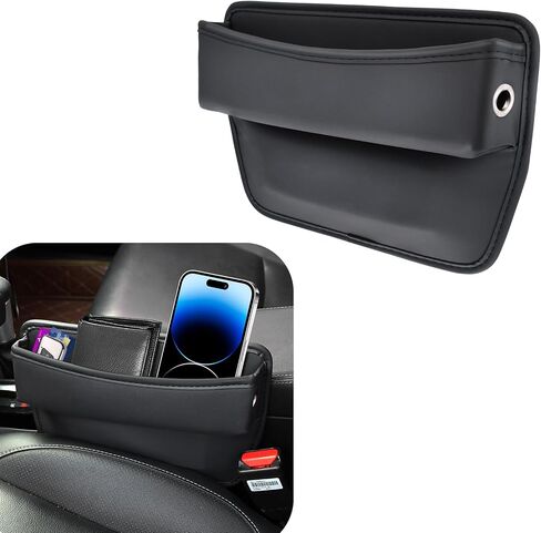 Car Seat Gap Filler Organizer, 1 Pack Multifunctional Car Seat Organizer, Auto Console Side Storage Box, Car Organizer Front Seat for Holding Phone, Sunglasses in Saudi Arabia