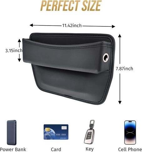 Car Seat Gap Filler Organizer, 1 Pack Multifunctional Car Seat Organizer, Auto Console Side Storage Box, Car Organizer Front Seat for Holding Phone, Sunglasses in Saudi Arabia
