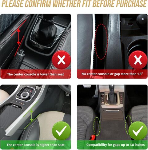 Car Seat Gap Filler Organizer, 1 Pack Multifunctional Car Seat Organizer, Auto Console Side Storage Box, Car Organizer Front Seat for Holding Phone, Sunglasses in Saudi Arabia