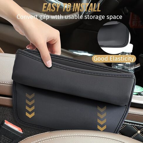 Car Seat Gap Filler Organizer, 1 Pack Multifunctional Car Seat Organizer, Auto Console Side Storage Box, Car Organizer Front Seat for Holding Phone, Sunglasses in Saudi Arabia