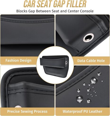 Car Seat Gap Filler Organizer, 1 Pack Multifunctional Car Seat Organizer, Auto Console Side Storage Box, Car Organizer Front Seat for Holding Phone, Sunglasses in Saudi Arabia