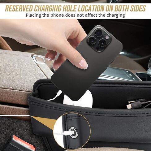 Car Seat Gap Filler Organizer, 1 Pack Multifunctional Car Seat Organizer, Auto Console Side Storage Box, Car Organizer Front Seat for Holding Phone, Sunglasses in Saudi Arabia