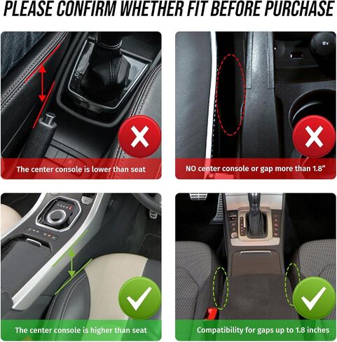 Car Seat Gap Filler Organizer, 1 Pack Multifunctional Car Seat Organizer, Auto Console Side Storage Box, Car Organizer Front Seat for Holding Phone, Sunglasses in Saudi Arabia