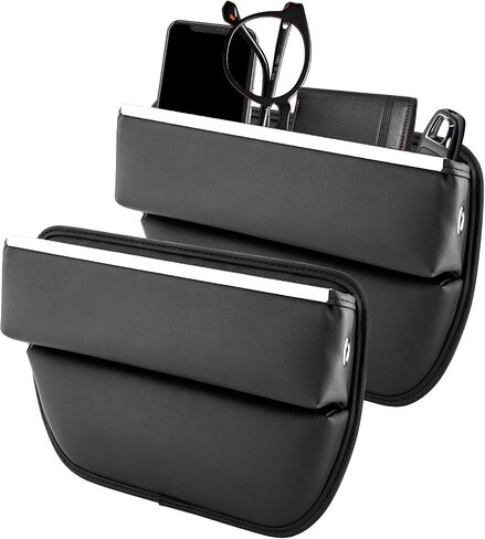 Apeso Car Seat Gap Filler Organizer: Leather Car Seat Gap Filler Storage Box, Car Side Seat Crack Space Inserts Between Seats, Car Accessories Front Seat Console Organizer (1 Pack) in Saudi Arabia