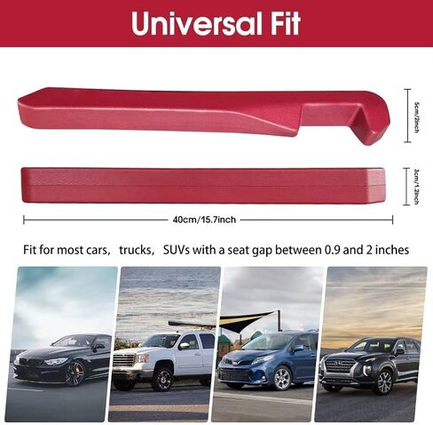 Car Seat Gap Filler 2 Pack- Universal Car Gap Filler for Car, SUV, Truck to Fill The Gap Between Side Seat and Console Stop Things from Dropping Car Accessories Interior (Red) in Kuwait