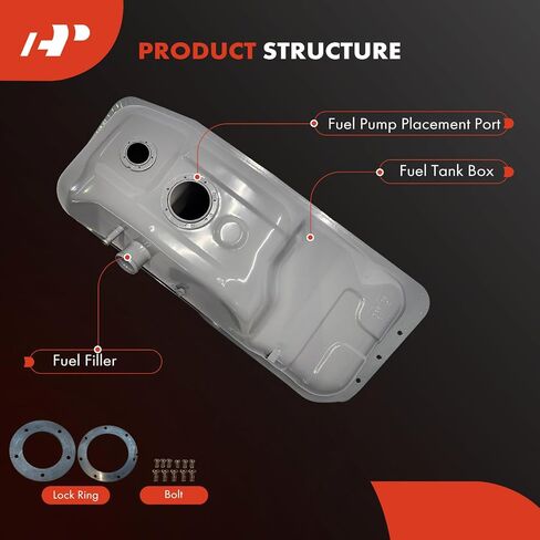 A-Premium Fuel Tank with Lock Ring & O-Ring Compatible with Toyota Pickup 1985-1995, 2.4L 3.0L, 4WD, Gas, Replace# 7700135939, 7700135946 in Saudi Arabia