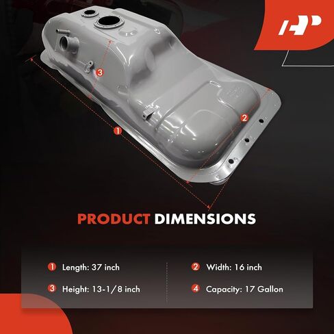 A-Premium Fuel Tank with Lock Ring & O-Ring Compatible with Toyota Pickup 1985-1995, 2.4L 3.0L, 4WD, Gas, Replace# 7700135939, 7700135946 in Saudi Arabia