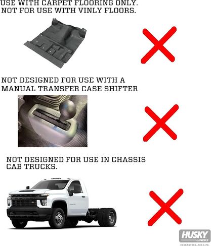 Husky Liners | Weatherbeater | Fits 2015-2020 Escalade, ESV, Tahoe, Yukon, Suburban, 14-19 Silverado/GMC Sierra 1500 (see guide for additional fitments) | Front Row Liner, Black | 18231 in Saudi Arabia