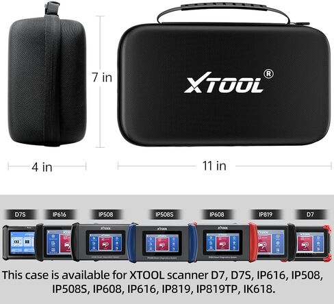 XTOOL Carrying Case for OBD2 Scanner, Storage Case for XTOOL Scanner D7, D7S, IP508, IP508S, IP608, IP616, IP819, IP819TP, IK618 Protective Case in Kuwait