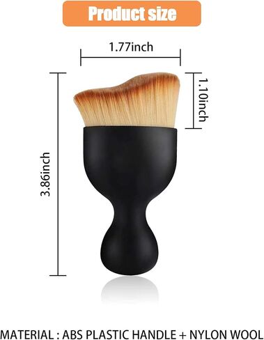 1 PC Car Interior Dust Brush, Auto Scratch Free Detailing Brush, Soft Car Interior Cleaning Brush Auto Accessories for Automotive Dashboard, Air Conditioner Vents, Computer (Black) in Saudi Arabia