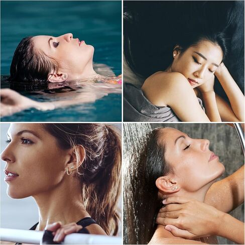 Jstyle أقراط فولاذية جراحية للأذنين الحساسة لا تسبب الحساسية 20 جرام مجموعة أقراط حلقية للنساء والرجال كرة أوبال صغيرة تشيكوسلوفاكيا من الفولاذ الجراحي أقراط غضروف مسطحة الظهر - لون فضي in Kuwait